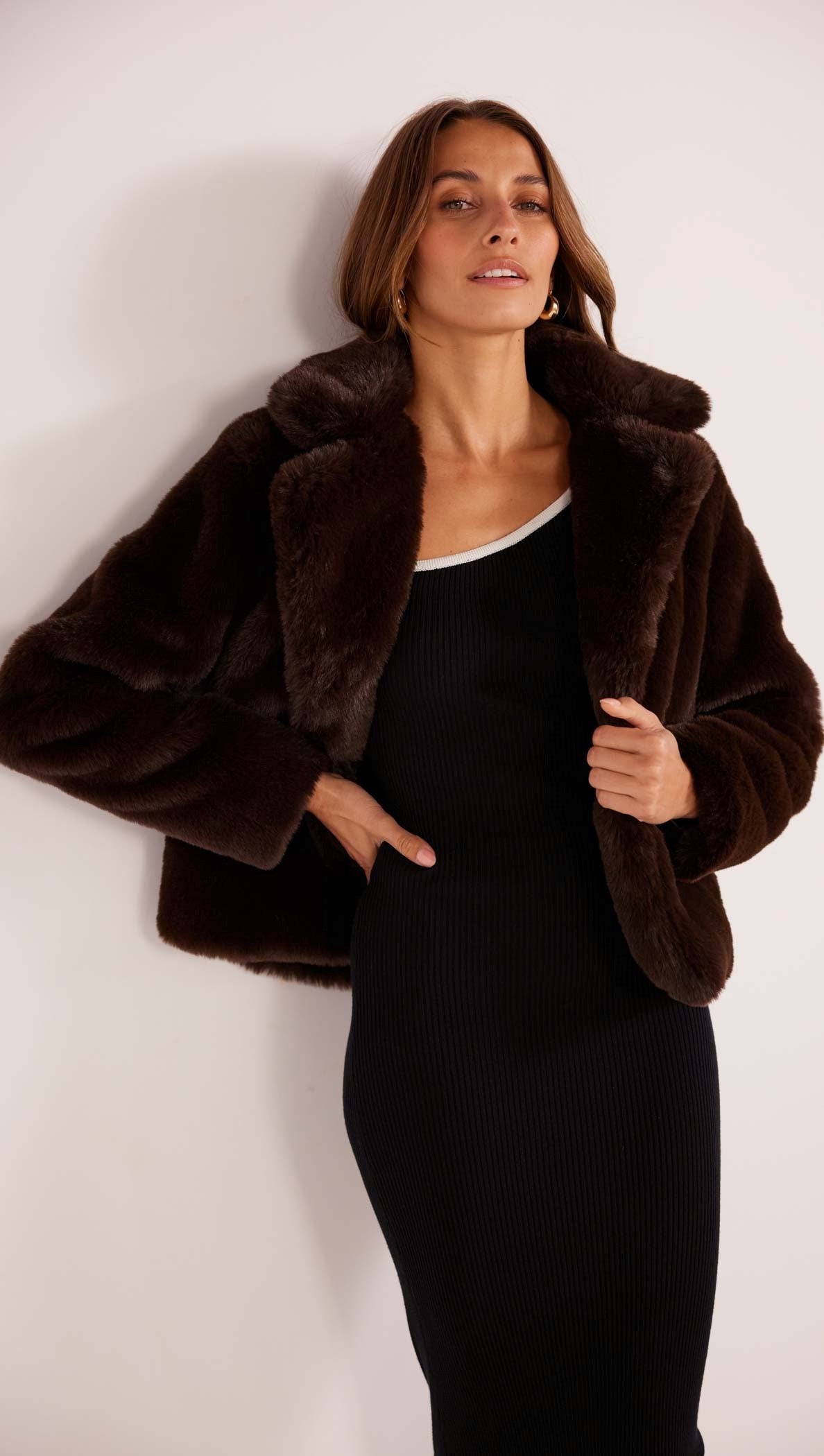 Brown Fur Jacket Zara Mink Coat Clothing Zara Fur Jackets Womens